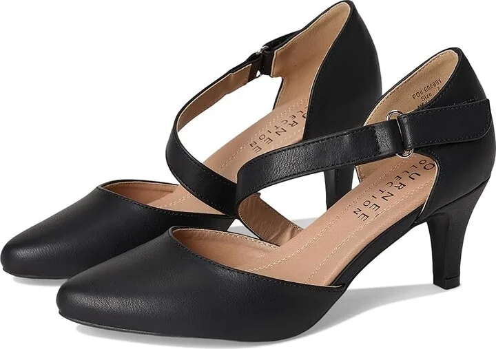 Journee Collection Tillis Women's Shoes Black : 12 M, Leather
