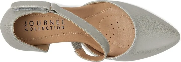 Journee Collection Tillis Women's Shoes Silver : 9.5 M, Leather - Image 2