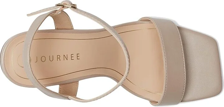 Journee Collection Tivona Women's Sandals Taupe : 12 M, Synthetic - Image 2