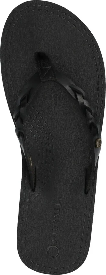 Journee Collection Tomi Braided Comfort Slip-On Flat Sandals - Image 4