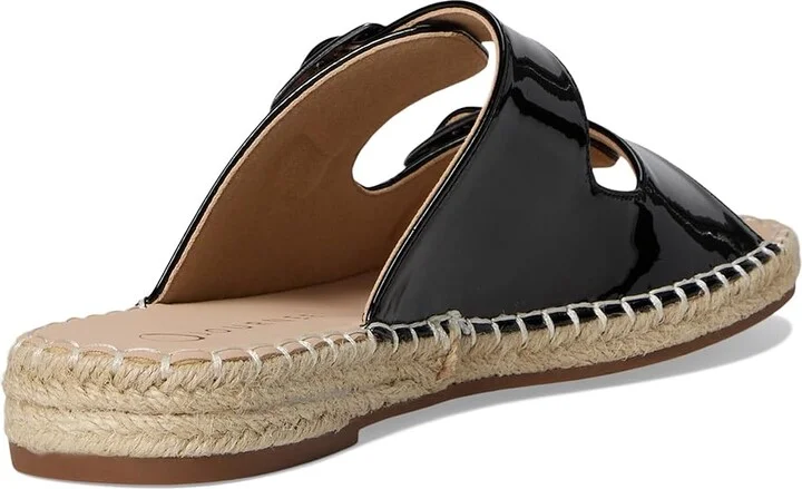 Journee Collection Tresah Women's Dress Sandals Patent/Black : 9.5 M, Faux Leather - Image 4