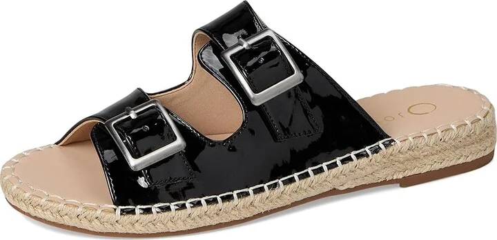 Journee Collection Tresah Women's Dress Sandals Patent/Black : 9.5 M, Faux Leather - Image 5