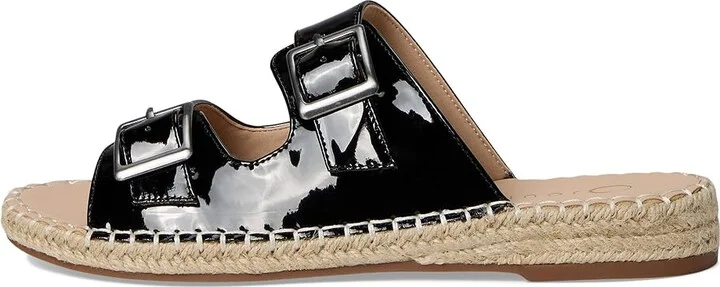 Journee Collection Tresah Women's Dress Sandals Patent/Black : 9.5 M, Faux Leather - Image 6