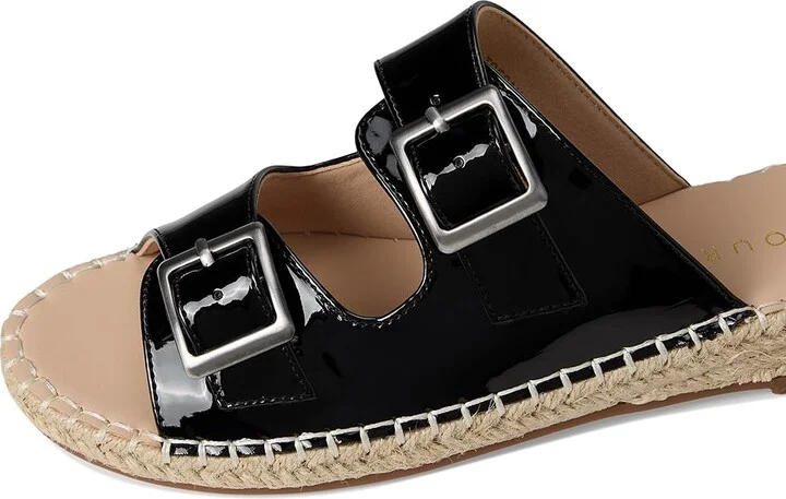 Journee Collection Tresah Women's Dress Sandals Patent/Black : 9.5 M, Faux Leather - Image 7