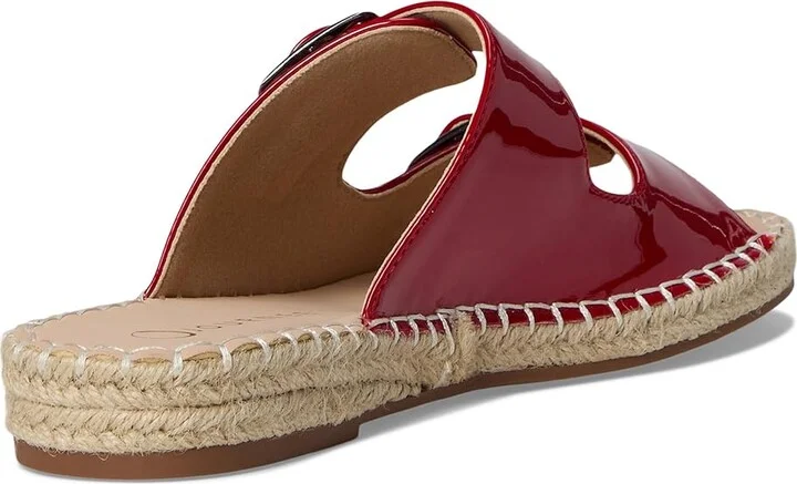 Journee Collection Tresah Women's Dress Sandals Patent/Red : 12 M, Faux Leather - Image 4