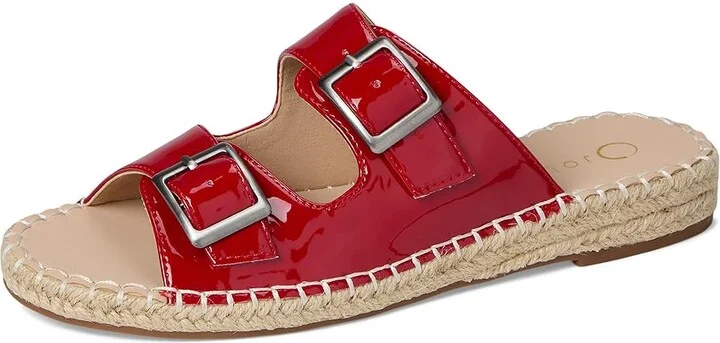Journee Collection Tresah Women's Dress Sandals Patent/Red : 12 M, Faux Leather - Image 5