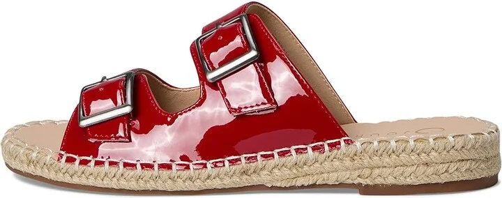Journee Collection Tresah Women's Dress Sandals Patent/Red : 12 M, Faux Leather - Image 6