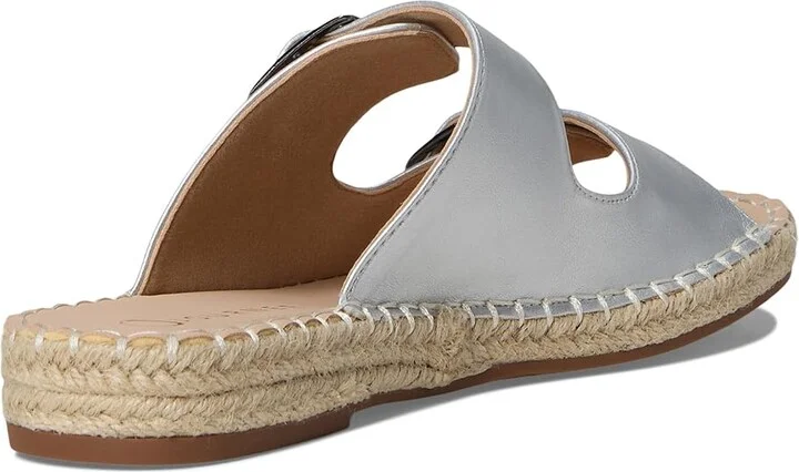 Journee Collection Tresah Women's Dress Sandals Silver : 8.5 M, Faux Leather - Image 4