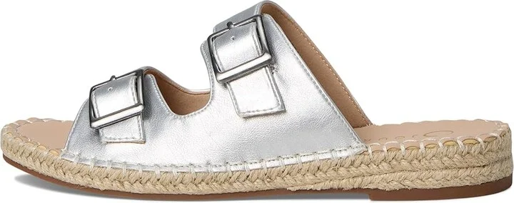 Journee Collection Tresah Women's Dress Sandals Silver : 8.5 M, Faux Leather - Image 6