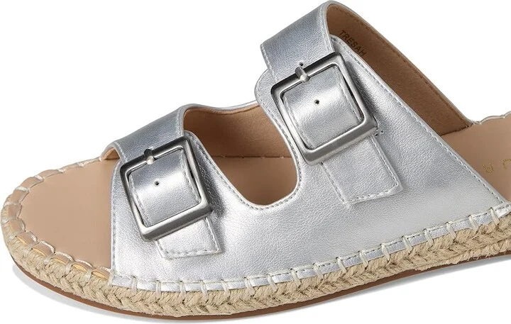 Journee Collection Tresah Women's Dress Sandals Silver : 8.5 M, Faux Leather - Image 7
