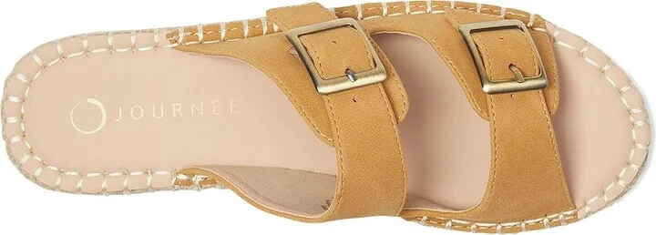 Journee Collection Tresah Women's Dress Sandals Tan : 11 M, Faux Leather - Image 2