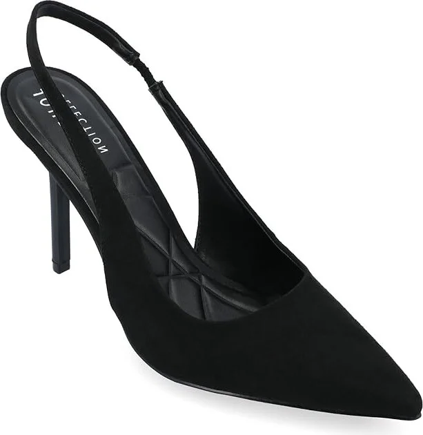 Journee Collection Tru Comfort Foam Elenney Pumps High Women's Heels Black : 9 M, Faux Leather