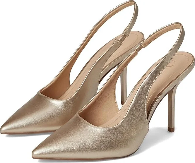 Journee Collection Tru Comfort Foam Elenney Pumps High Women's Heels Champagne : 6.5 M, Faux Leather