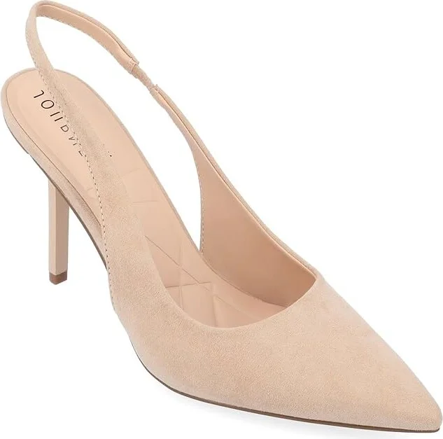 Journee Collection Tru Comfort Foam Elenney Pumps High Women's Heels Nude : 11 M, Faux Leather