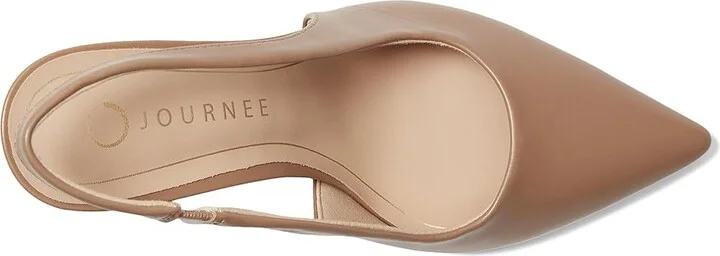 Journee Collection Tru Comfort Foam Elenney Pumps High Women's Heels Tan PU : 11 M, Faux Leather - Image 2