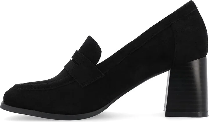 Journee Collection Tru Comfort Foam Malleah Pumps High Women's Heels Black : 9 M, Leather - Image 5