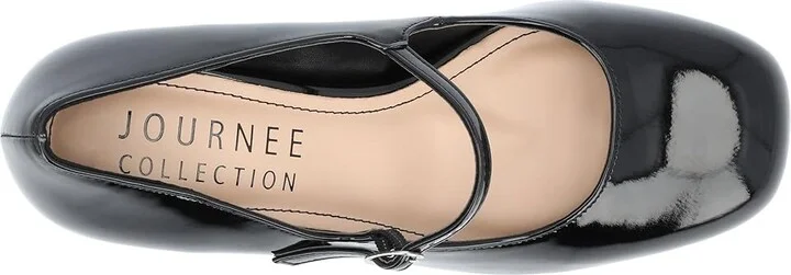 Journee Collection Tru Comfort Foam Okenna Pumps High Women's Heels Black : 6.5 M, Leather - Image 2