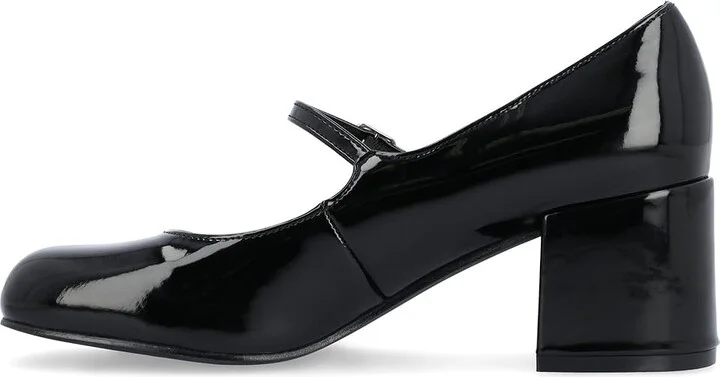 Journee Collection Tru Comfort Foam Okenna Pumps High Women's Heels Black : 6.5 M, Leather - Image 5