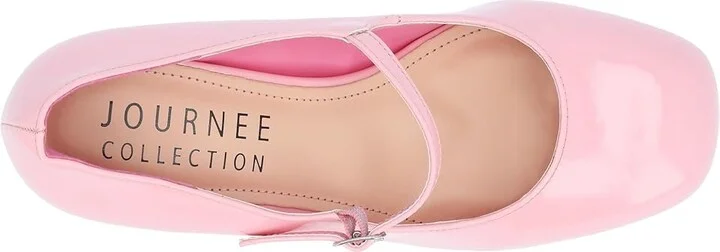 Journee Collection Tru Comfort Foam Okenna Pumps High Women's Heels Pink : 8.5 M, Leather - Image 2