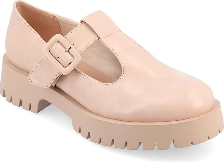 Journee Collection Tru Comfort Foam Suvi Flats Women's Flat Shoes Blush : 12 M, Leather