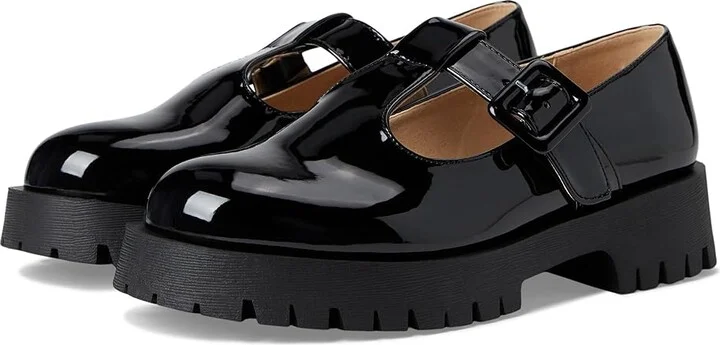 Journee Collection Tru Comfort Foam Suvi Flats Women's Flat Shoes Patent/Black : 12 M, Faux Leather