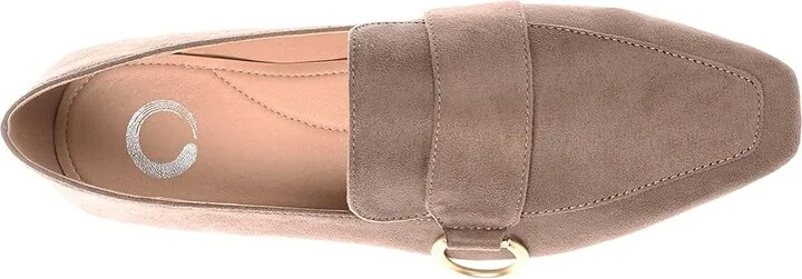 Journee Collection Tru Comfort Foamtm Benntly Flat Women's Shoes Taupe : 6.5 M, Faux Leather - Image 2