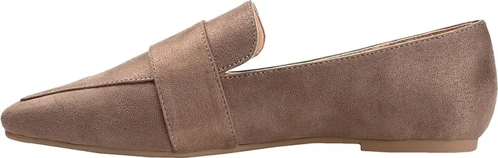 Journee Collection Tru Comfort Foamtm Benntly Flat Women's Shoes Taupe : 6.5 M, Faux Leather - Image 6