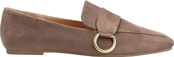 Journee Collection Tru Comfort Foamtm Benntly Flat Women's Shoes Taupe : 6.5 M, Faux Leather - Image 7