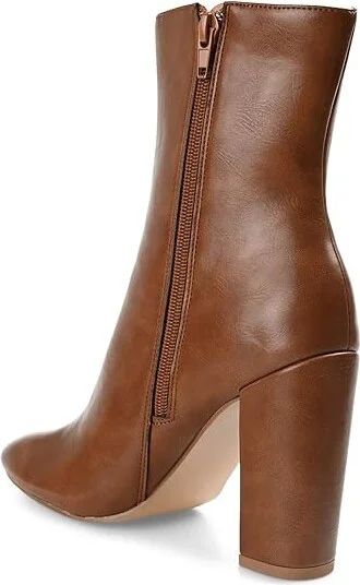 Journee Collection Tru Comfort Foamtm Gaibriel Bootie Women's Boots Cognac : 10 M, Synthetic - Image 4