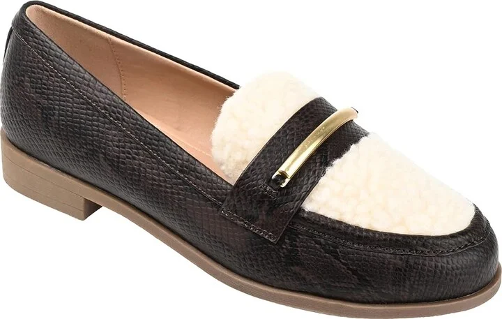 Journee Collection Tru Comfort Foamtm Huntington Flat Women's Shoes Snake : 10 M, Faux Leather