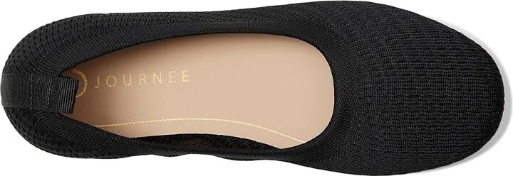 Journee Collection Tru Comfort Foamtm Maryann Flat Women's Flat Shoes Black : 11 W, Synthetic - Image 2