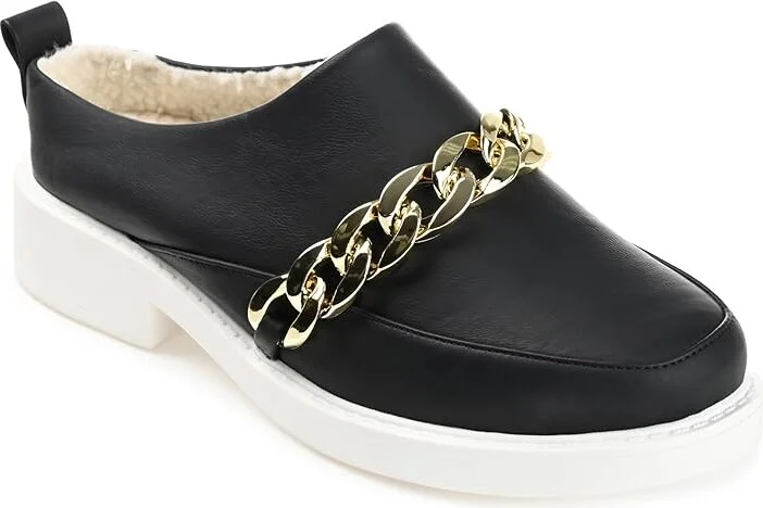 Journee Collection Tru Comfort Foamtm Sheah Flat Women's Flat Shoes Black : 8 M, Faux Leather