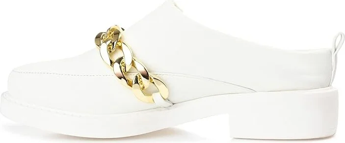 Journee Collection Tru Comfort Foamtm Sheah Flat Women's Flat Shoes White : 9.5 M, Faux Leather - Image 6