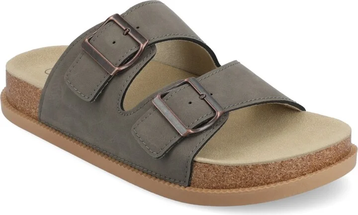 Journee Collection Tula Slip-On Flat Sandals