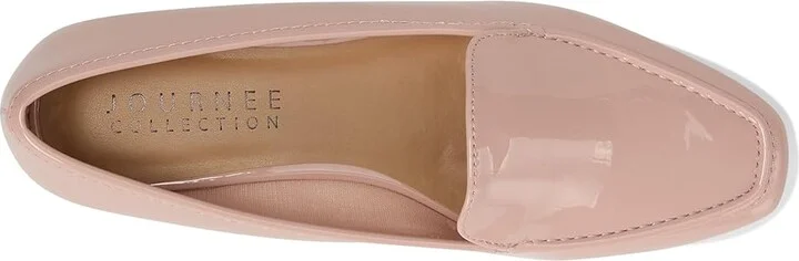 Journee Collection TULLIE Women's Flat Shoes Patent/Pink : 7.5 W - Image 2