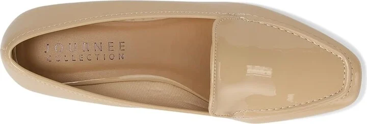 Journee Collection TULLIE Women's Flat Shoes Patent/Tan : 9 W - Image 2