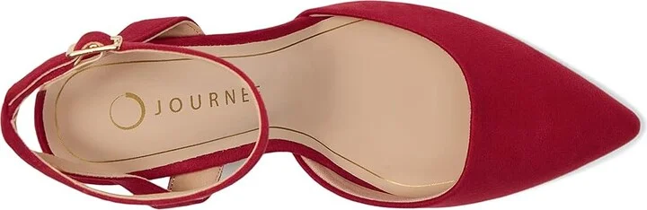 Journee Collection Tyyra High Women's Heels Red : 8.5 M, Synthetic - Image 2