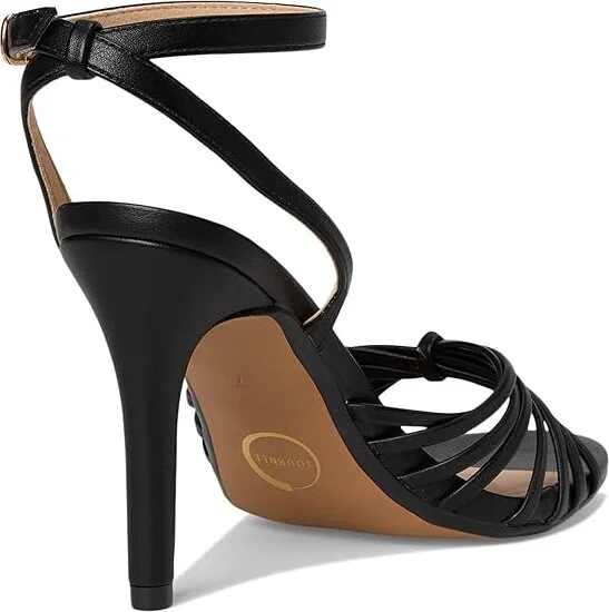 Journee Collection Vanita Women's Dress Sandals Black : 9 M, Faux Leather - Image 4