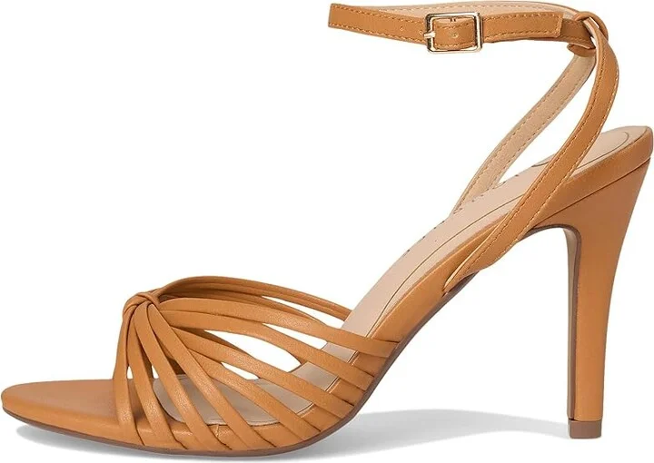 Journee Collection Vanita Women's Dress Sandals Tan : 12 W, Faux Leather - Image 6