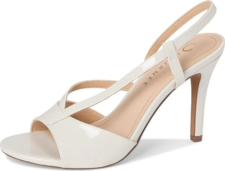 Journee Collection Varra Women's Sandals Patent/Bone : 11 M, Synthetic - Image 5