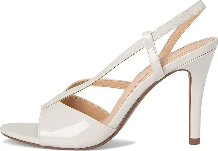Journee Collection Varra Women's Sandals Patent/Bone : 11 M, Synthetic - Image 6