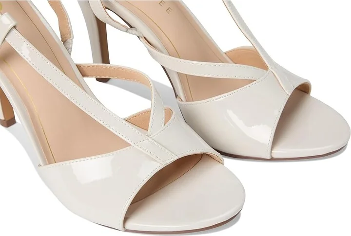 Journee Collection Varra Women's Sandals Patent/Bone : 11 M, Synthetic - Image 7