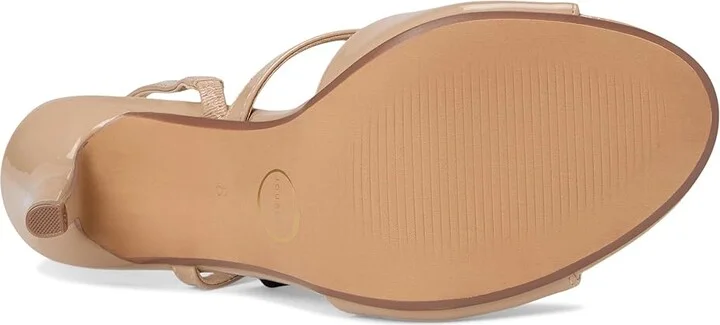 Journee Collection Varra Women's Sandals Patent/Nude : 6.5 M, Synthetic - Image 3