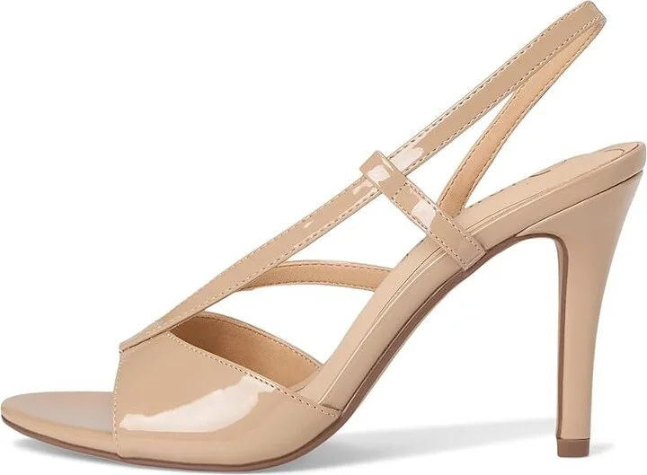 Journee Collection Varra Women's Sandals Patent/Nude : 6.5 M, Synthetic - Image 6