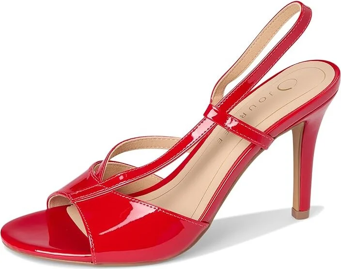 Journee Collection Varra Women's Sandals Patent/Red : 10 M, Synthetic - Image 5