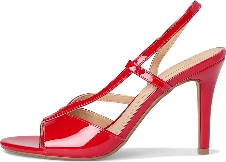 Journee Collection Varra Women's Sandals Patent/Red : 10 M, Synthetic - Image 6