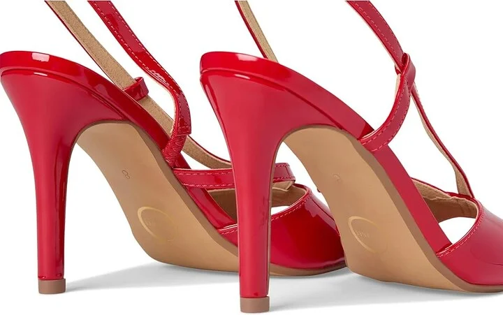 Journee Collection Varra Women's Sandals Patent/Red : 10 M, Synthetic - Image 7