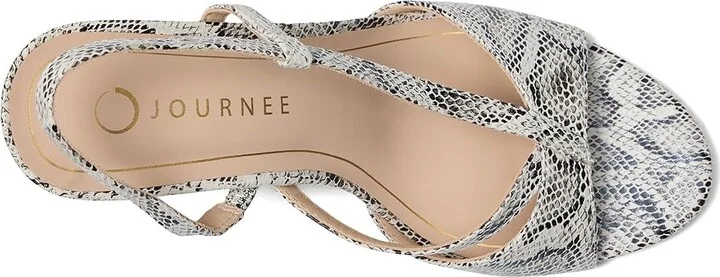 Journee Collection Varra Women's Sandals Snake : 6.5 M, Synthetic - Image 2