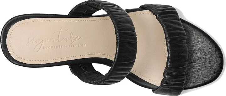 Journee Collection Vidda Women's Sandals Black : 6.5 M, Leather - Image 2