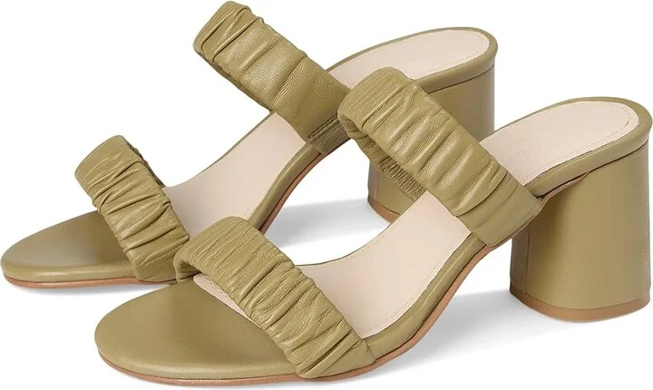 Journee Collection Vidda Women's Sandals Sage : 9.5 M, Leather